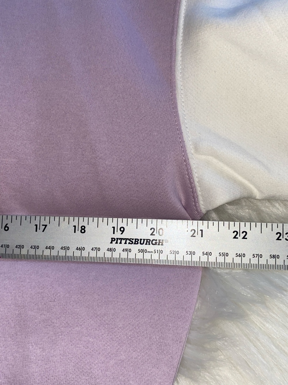 H&M Lavender and White Colorblock Crewneck Sweatshirt - Picture 3 of 6